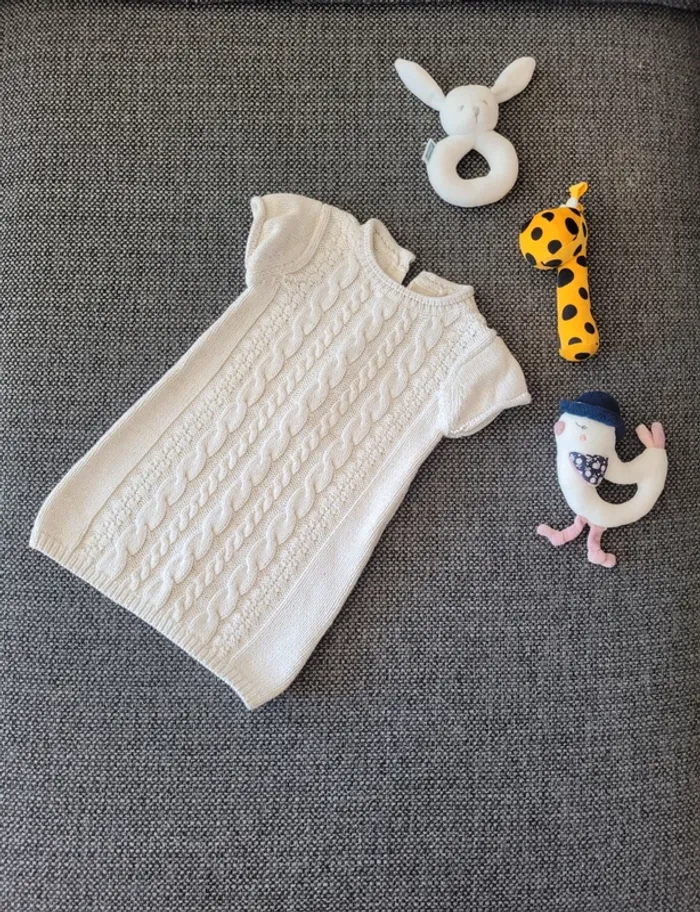 Robe pull tressée 18 mois