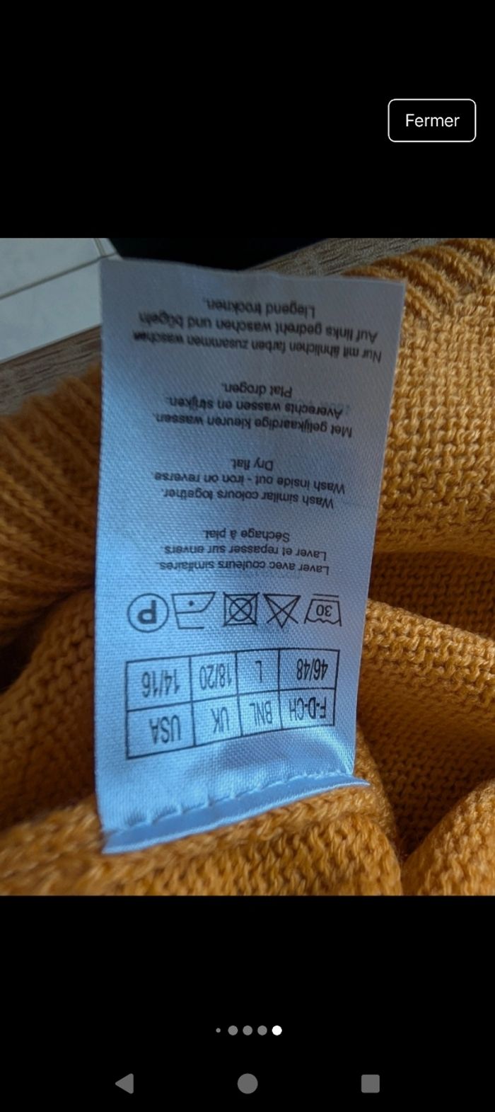 Magnifique pull col montant Damart en parfait état taille L - photo numéro 7