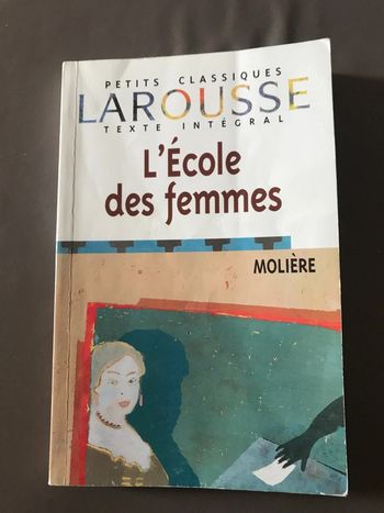 Livre L’école des femmes Molière