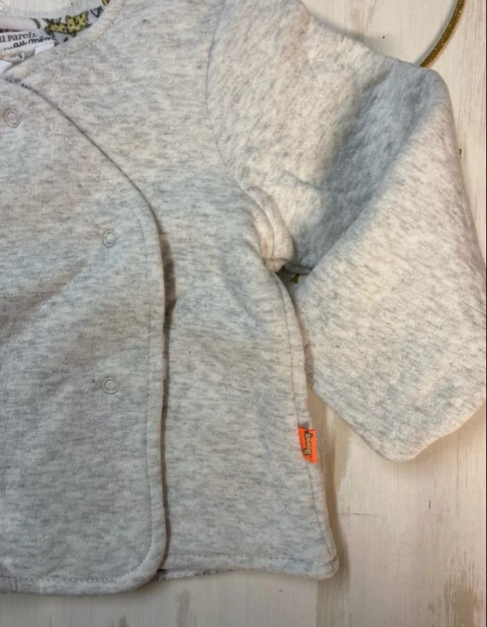 Gilet bébé fille - réversible - neuf - Dpam - Taille 12 mois - photo numéro 5