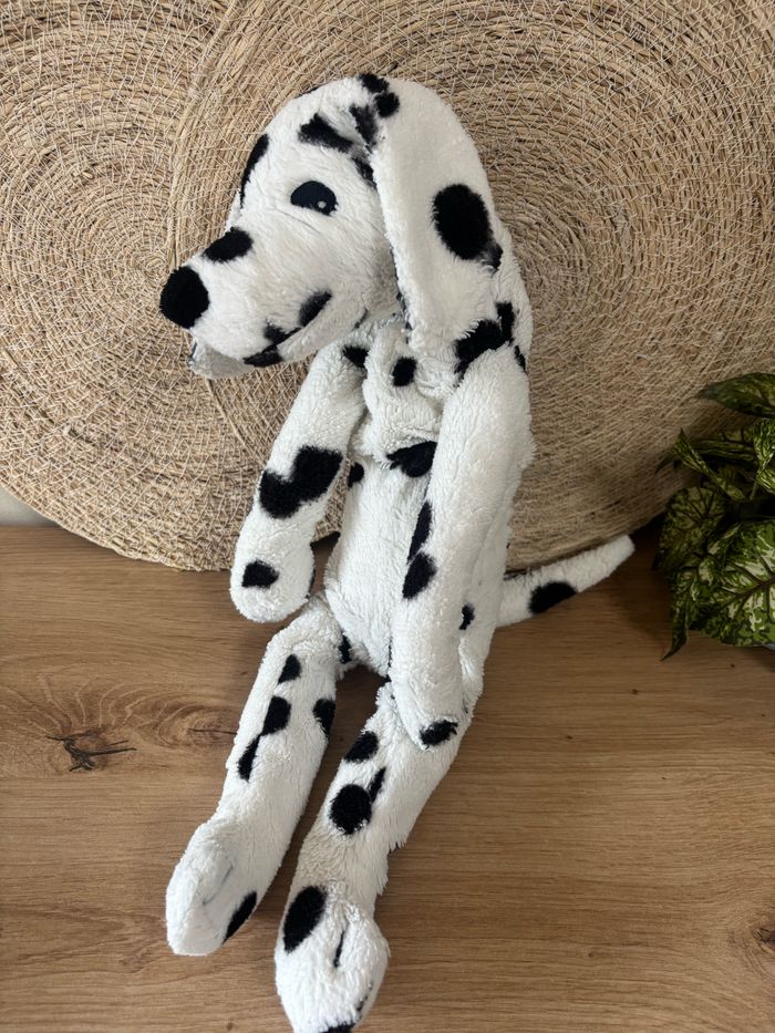 Doudou chien dalmatien noir blanc ikea