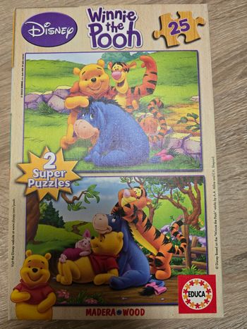 2 Puzzles winnie en bois
