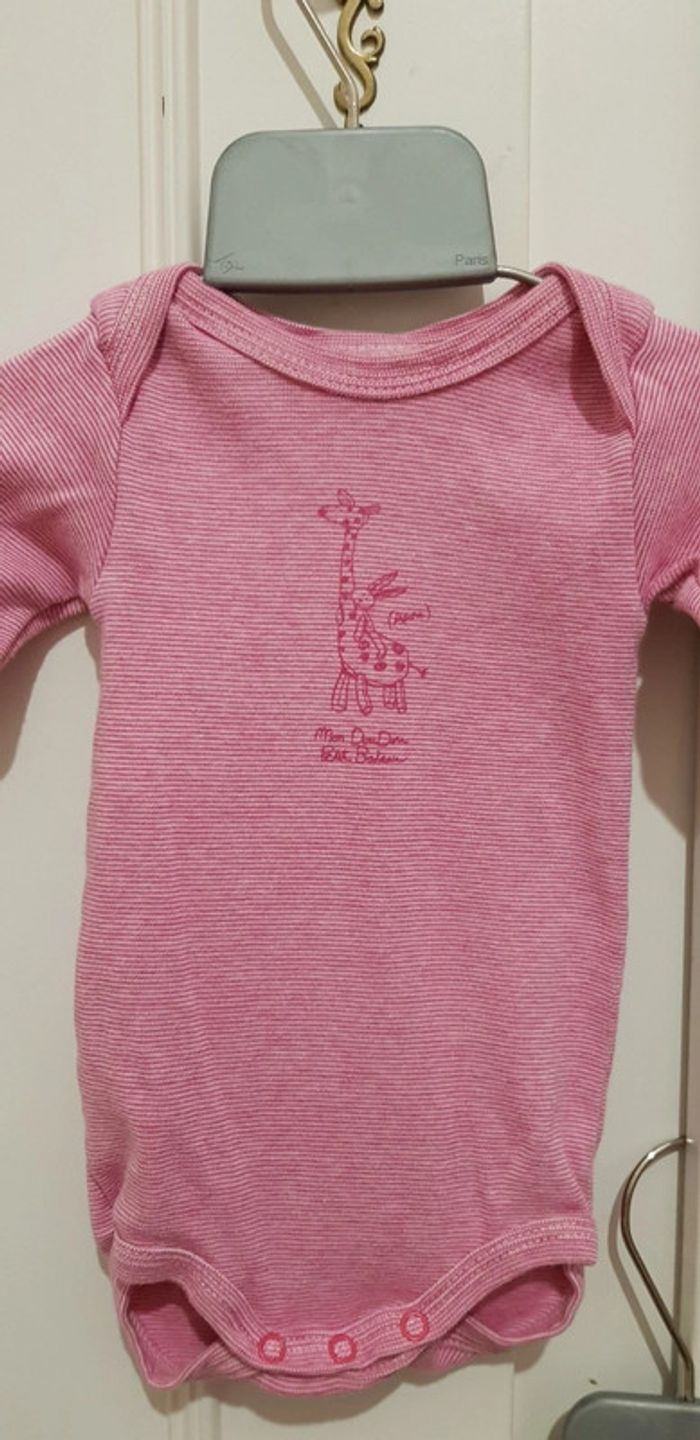 Lot bodies petit bateau 3 mois - photo numéro 3