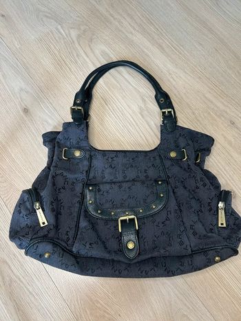 Sac à main Lancaster gris/noir – élégant et intemporel