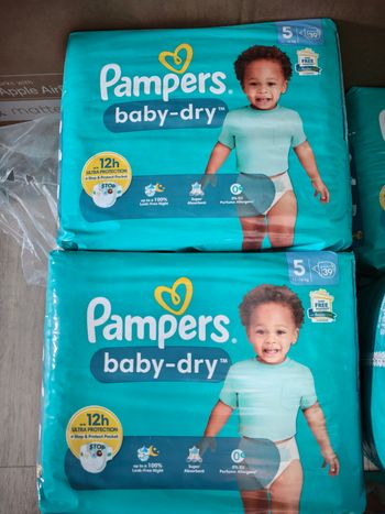 Pampers baby dry taille 5 / lot de 6