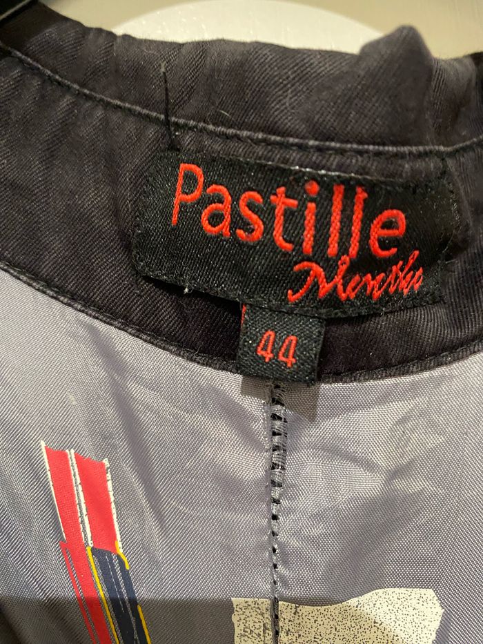 Trench noir, taille 44 pastille, menthe, coton - photo numéro 9