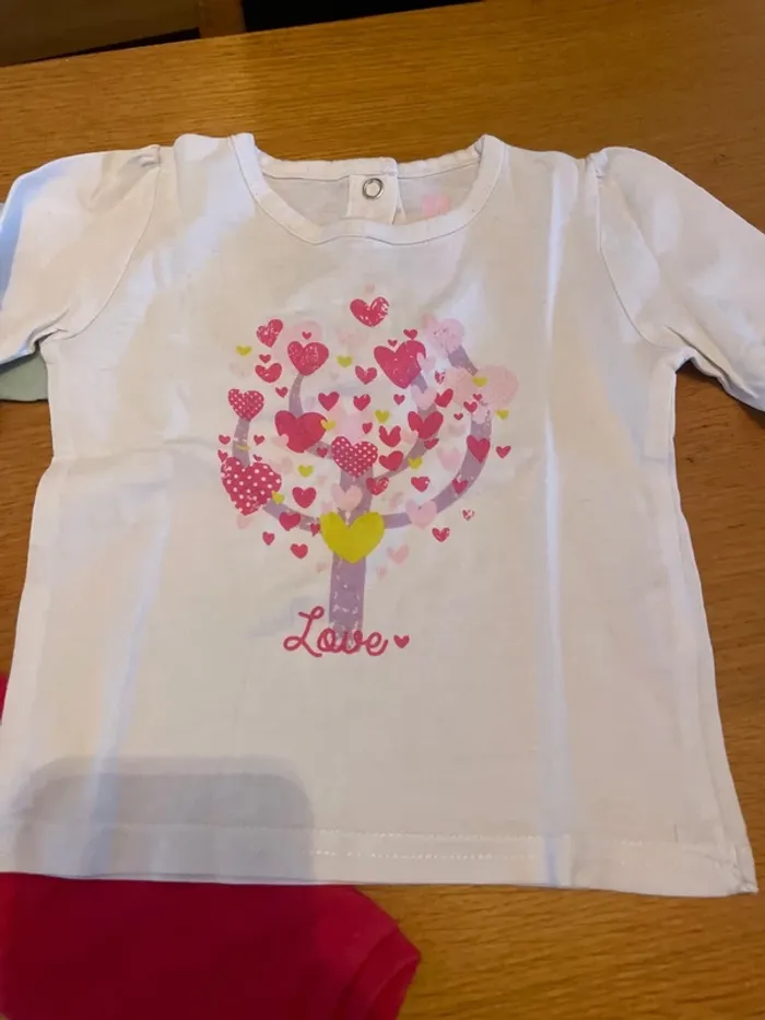 8 tshirts manches longues fille 12 mois - photo numéro 4