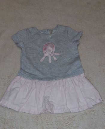 Robe manches courtes bébé fille 6 mois