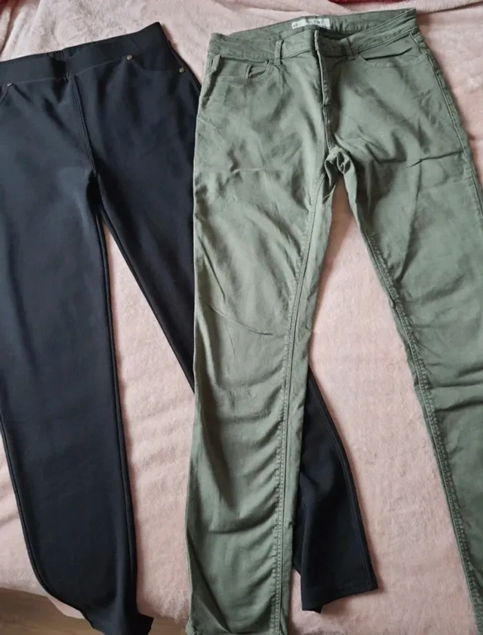 Lot 6 pantalons femme taille 40 - photo numéro 2