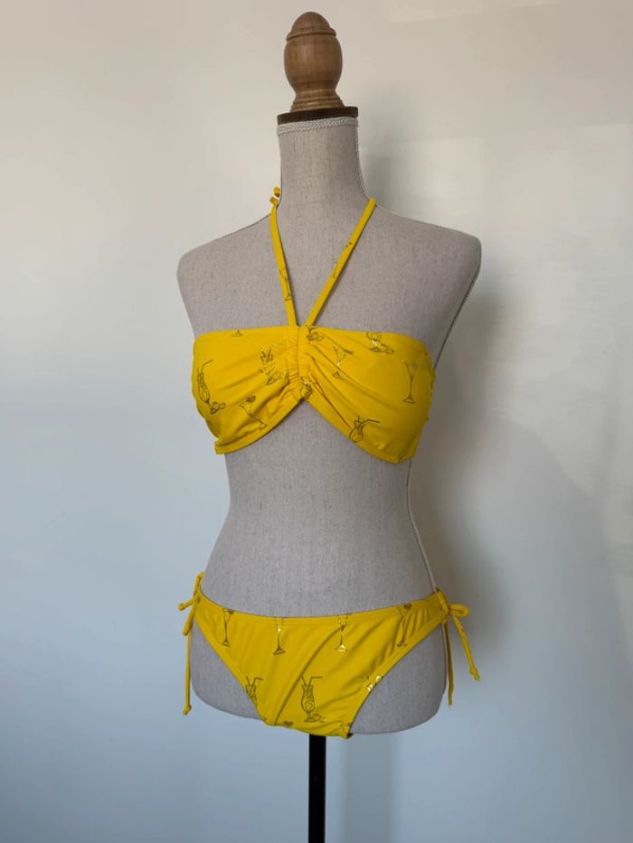 Maillot de bain bikini jaune plage Swimming trucks Traje de baño Costume da bagno neuf