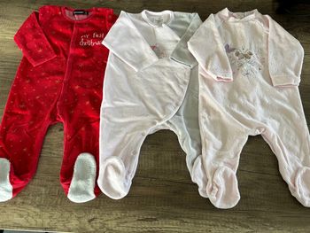 Lot de 3 pyjamas 12 mois