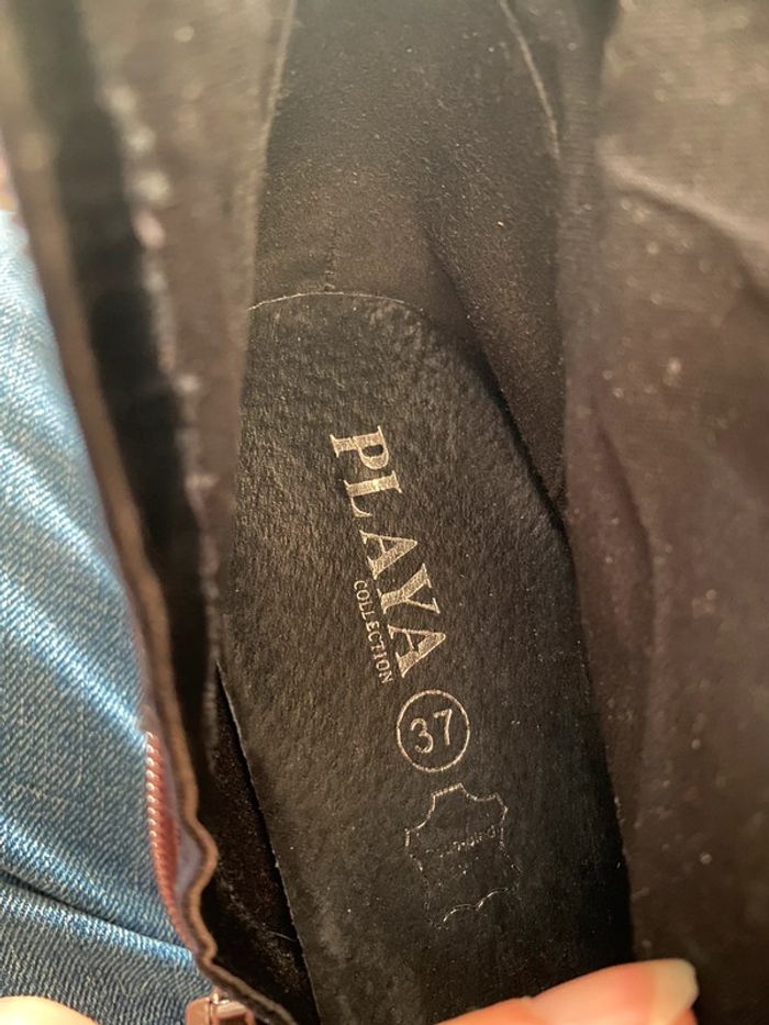 Bottines à talons patchwork Playa 37 - photo numéro 9