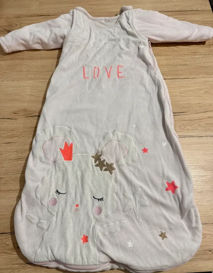 Gigoteuse hiver girly avec manches amovibles 24-36 mois kiabi