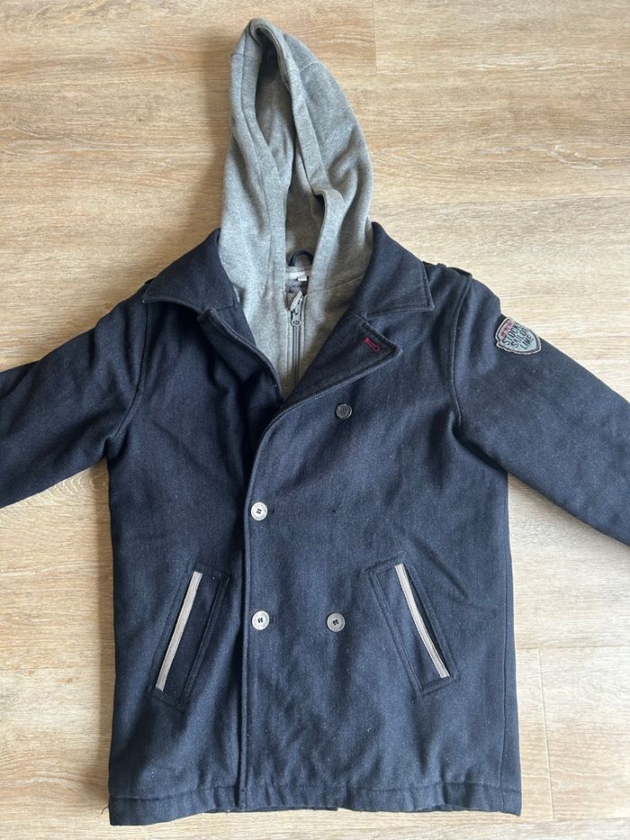 Manteau garçon 12 ans - 3 Suisses Collection, laine, capuche amovible - photo numéro 2