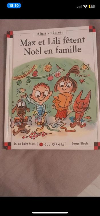 Max et Lili fêtent Noël en famille – Livre jeunesse collection Ainsi va la vie – Excellent état