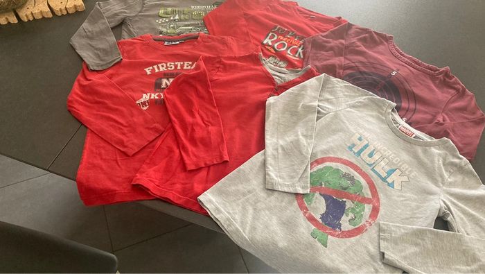 Lot ensemble vêtement garçon 8 ans pull sweat Marvel - photo numéro 2