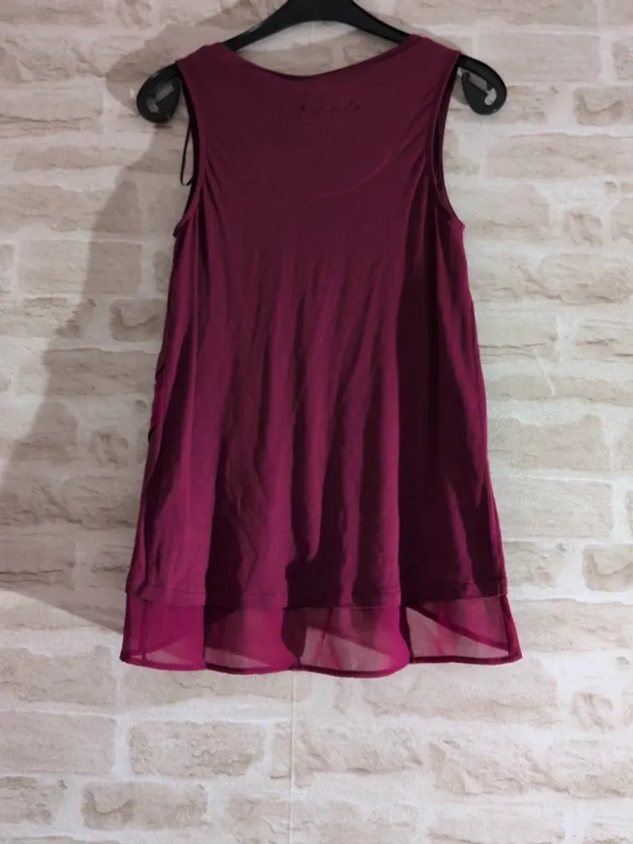 Débardeur bordeaux Desigual - Taille XS - Neuf avec étiquette - photo numéro 4