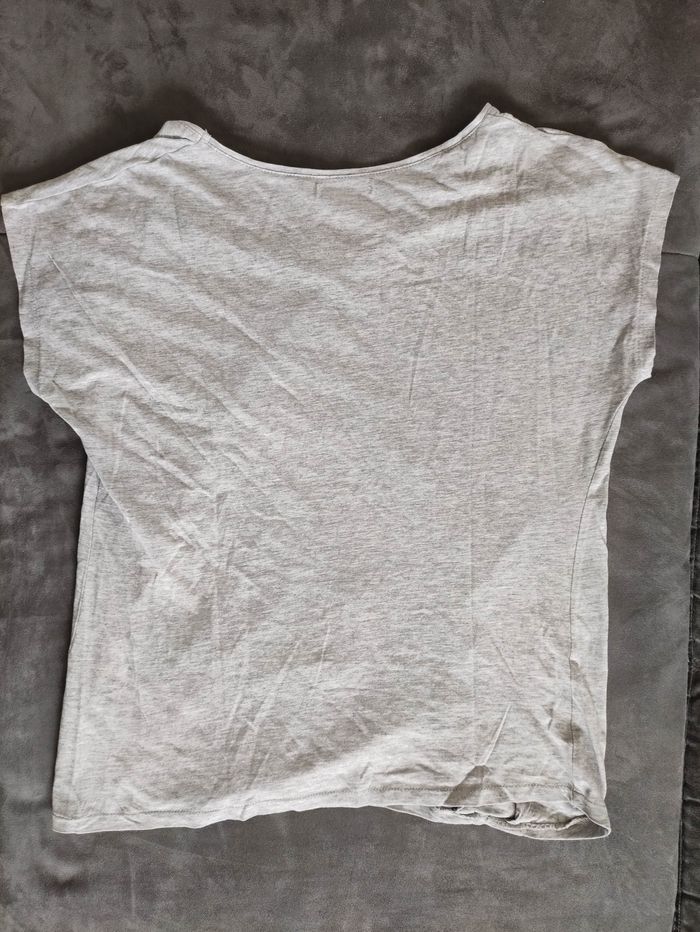 Top Kiabi de grossesse gris taille 38 - photo numéro 3