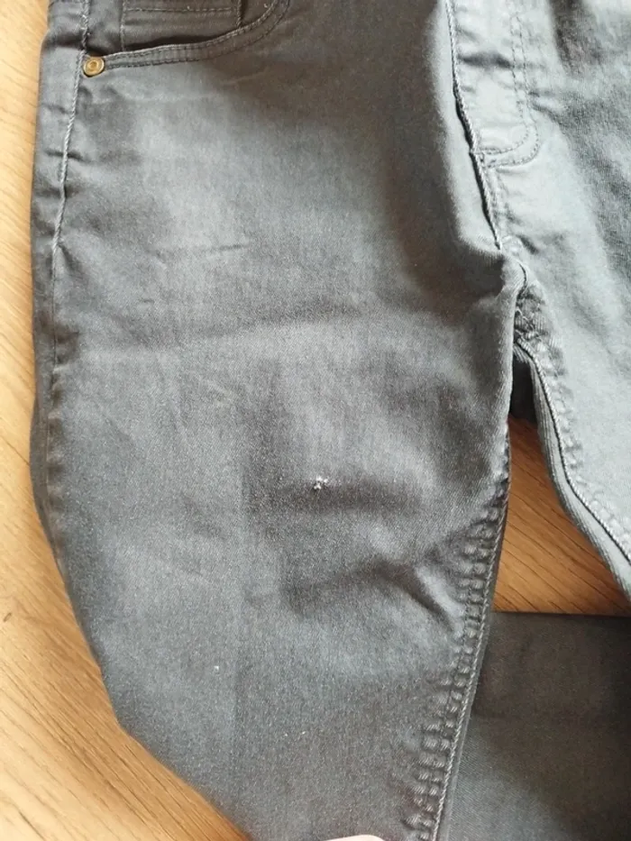 Jean skinny matière enduit - photo numéro 7