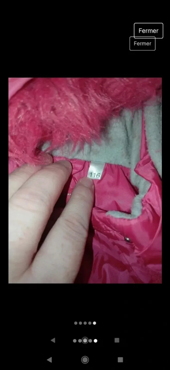 Manteau imperméable rose enfant - photo numéro 3