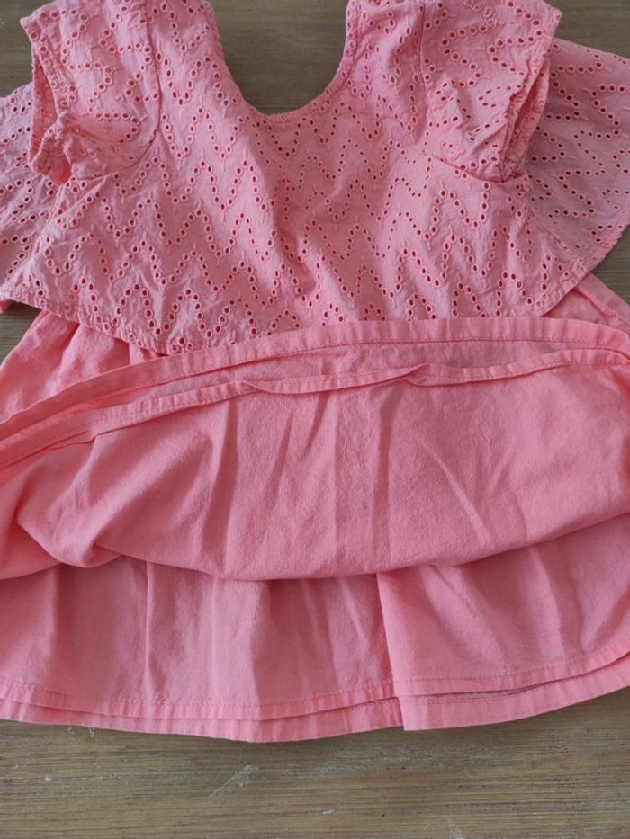 Robe de cérémonie d'été corail Cadet Rousselle 12 mois - photo numéro 7
