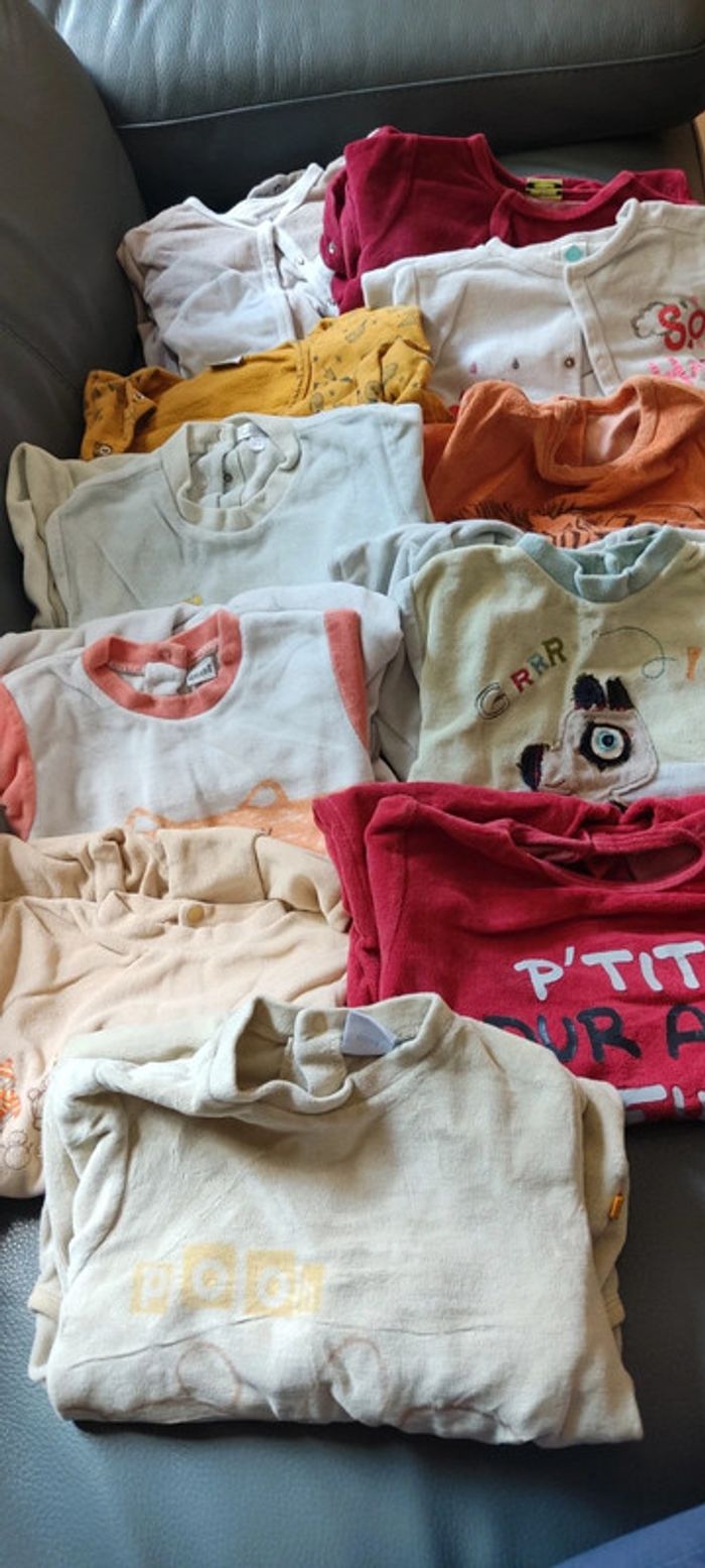 Lot 10 pyjamas 2 ans garçon