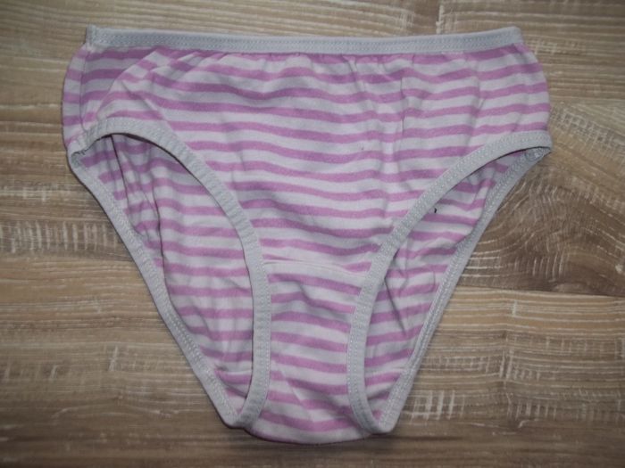 Ensemble culotte-caraco mauve rayé Vertbaudet 8 ans - photo numéro 4