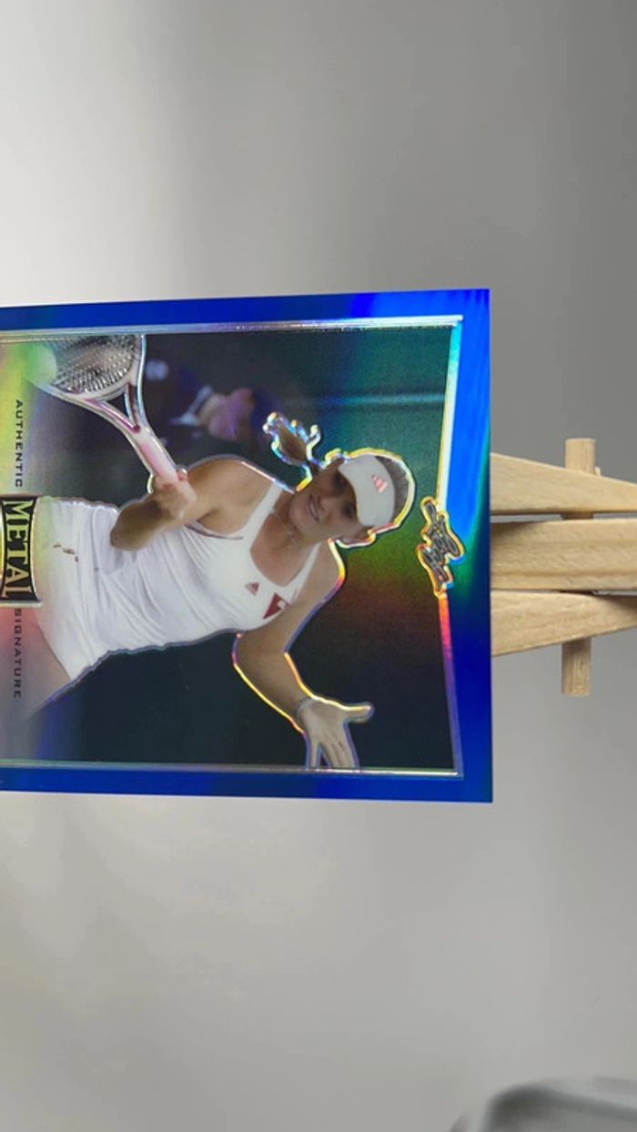 Carte de tennis leaf métal Timea Babos BA-TBI 2016 bleu 27/50 - photo numéro 3