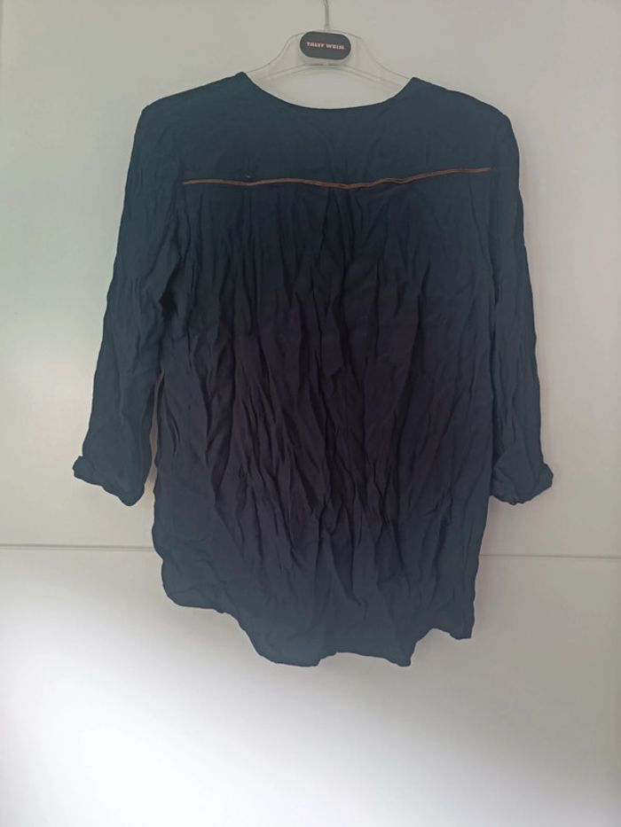 Blouse fluide bleu marine Promod – Taille L - photo numéro 2