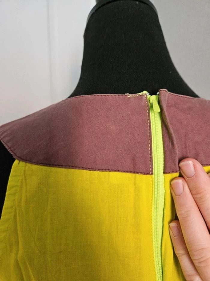 Robe sans manche verte flash et multicolore taille 38 - photo numéro 9