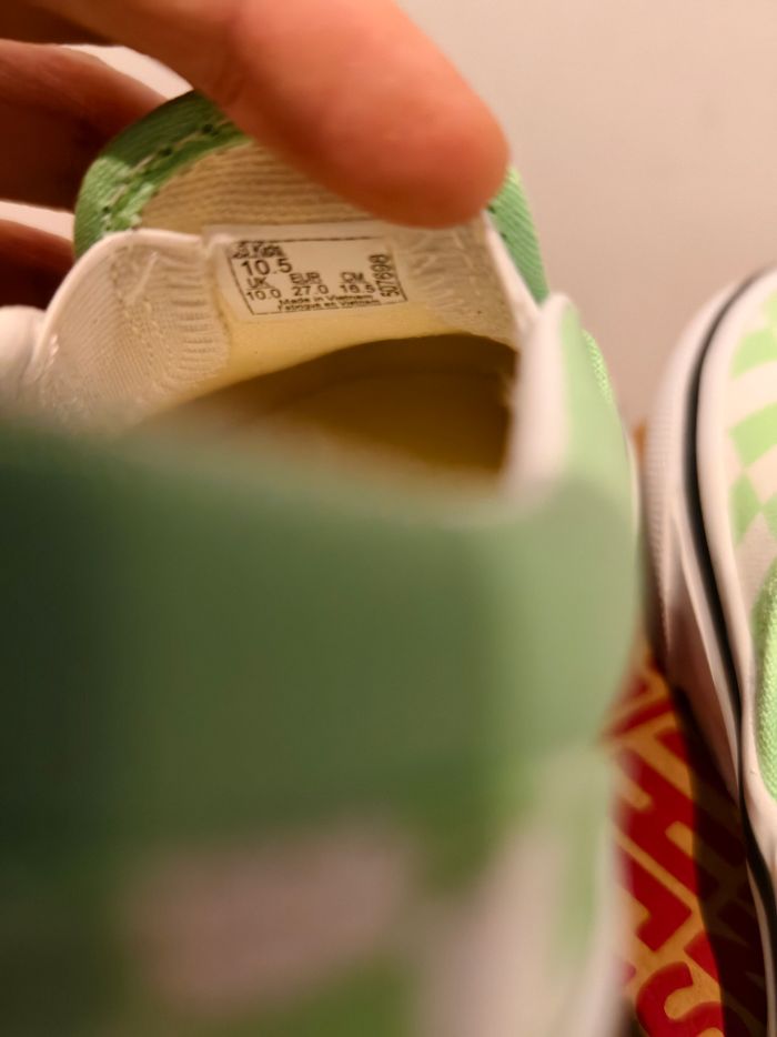 Vans modèle iconique damier vert et blanc - photo numéro 4