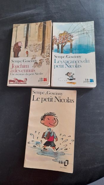Lot 3 livres le petit Nicolas