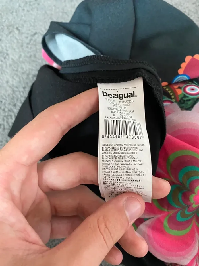 Jupe Desigual T38 Motifs colorésAuthentique Parfait état 🌸 - photo numéro 8