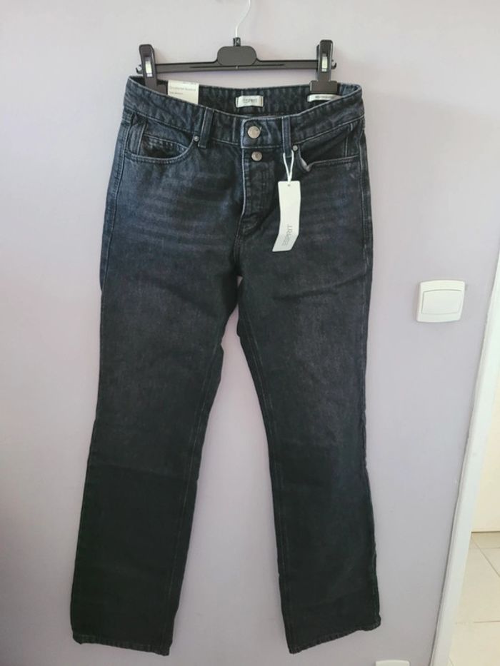 Jean ESPRIT taille 26W / 34L gris délavé coupe Bootcut neuf avec étiquette