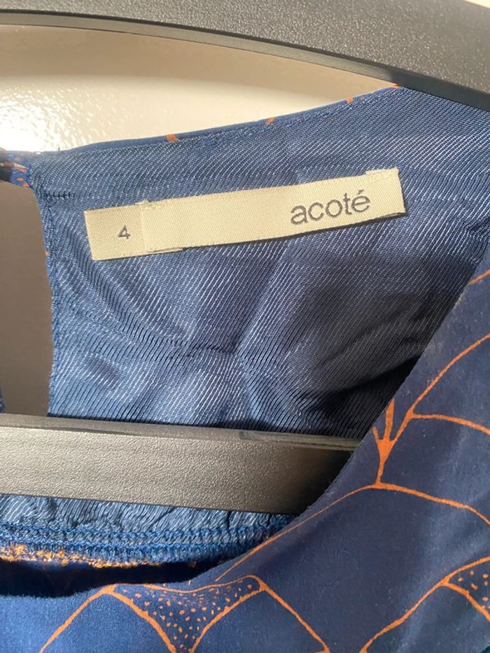Robe bleue foncée acoté - photo numéro 3