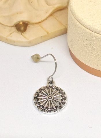 Boucles d'oreilles pendantes ronde