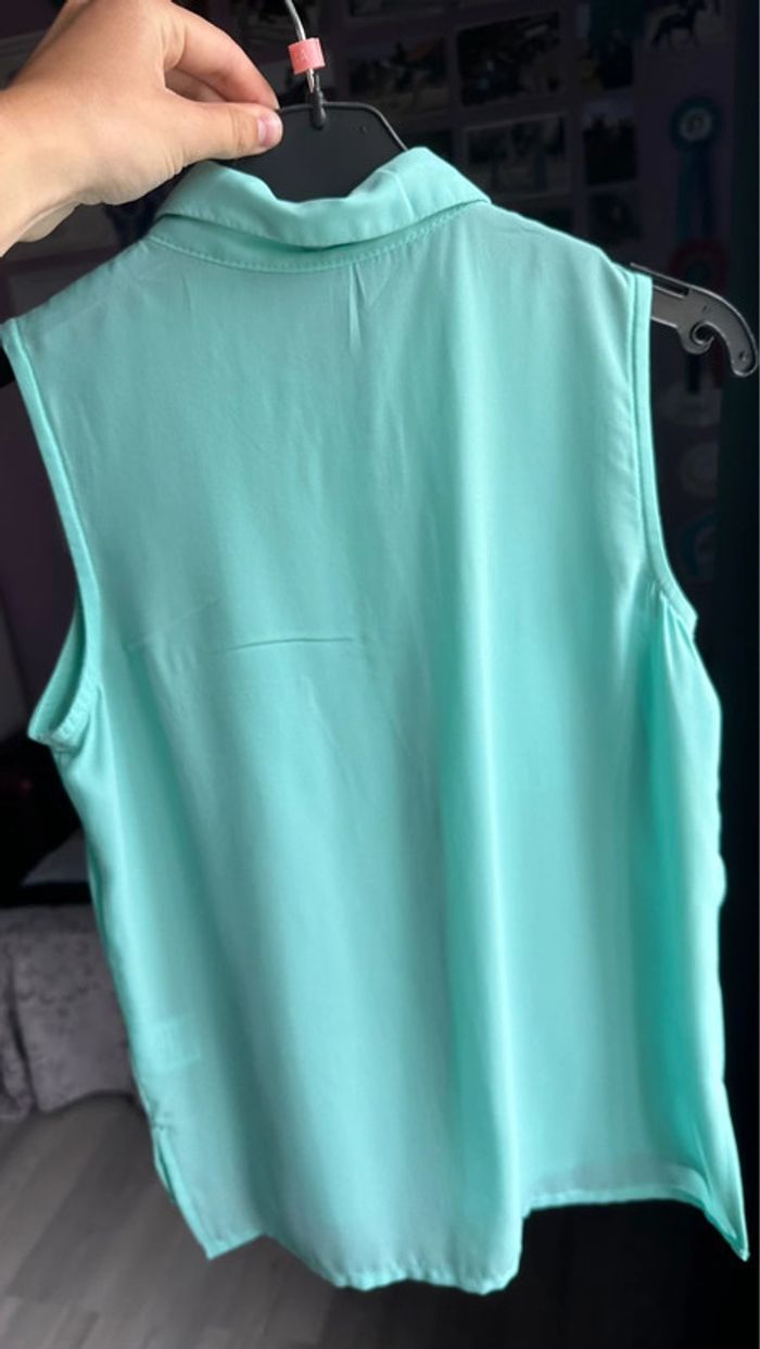 Blouse turquoise - photo numéro 3