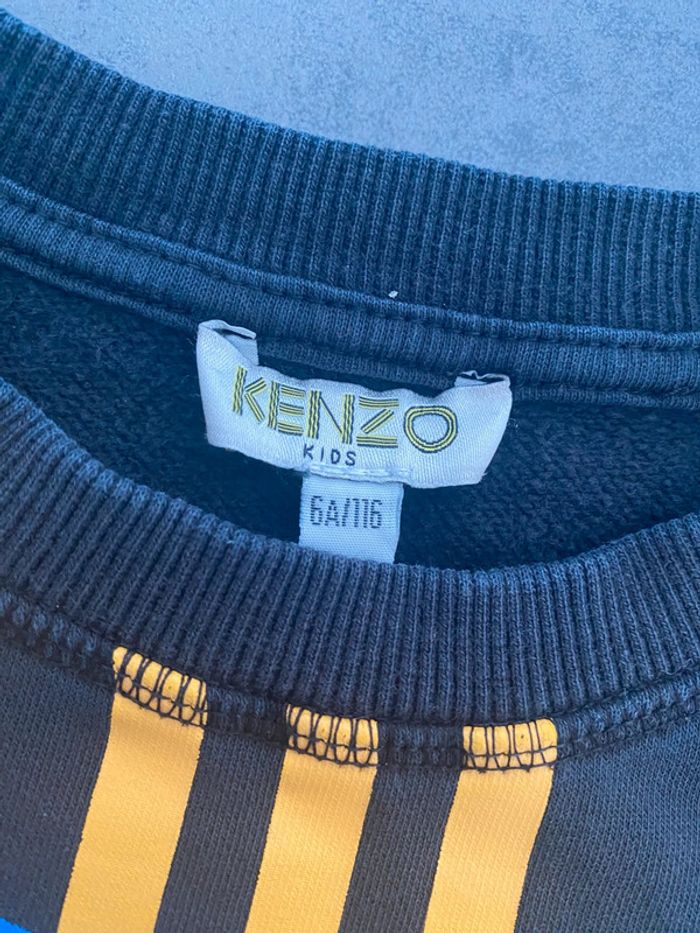 Sweat noir Kenzo 6 ans - photo numéro 2
