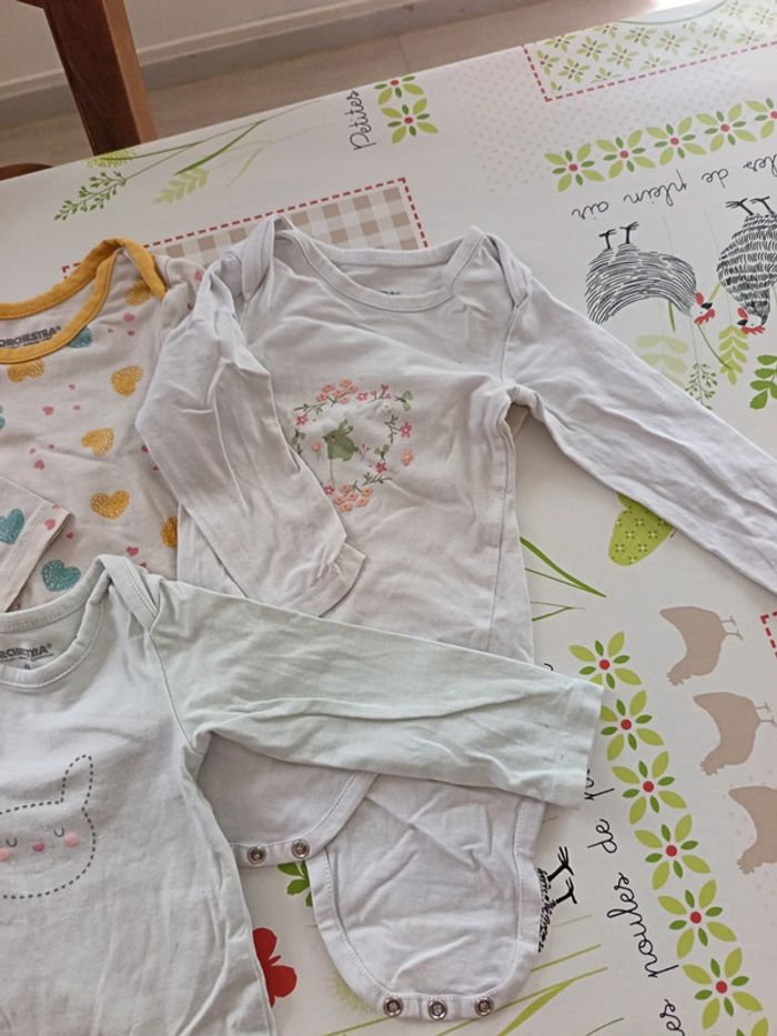 Lot bodies ML Orchestra 9 mois - photo numéro 4