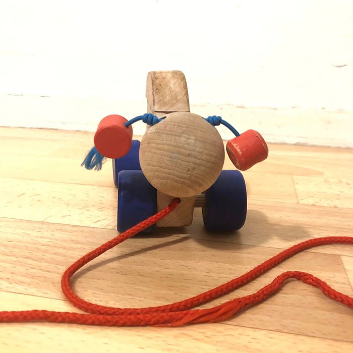 Jouet à tirer vintage - photo numéro 2