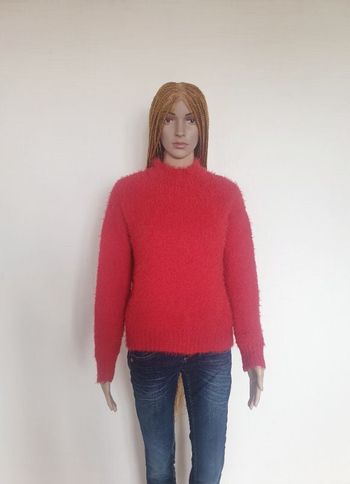 Magnifique pull rouge tout doux