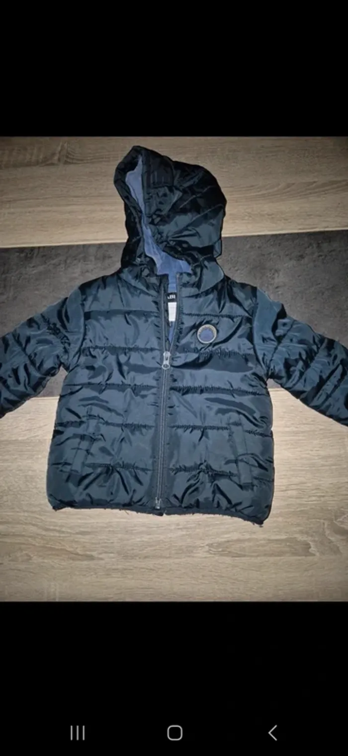 Manteau bleu marine kiabi 24 mois - 2 ans