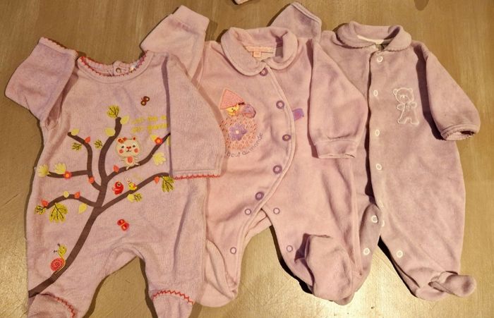 Lot pyjama velours Naissance - photo numéro 2