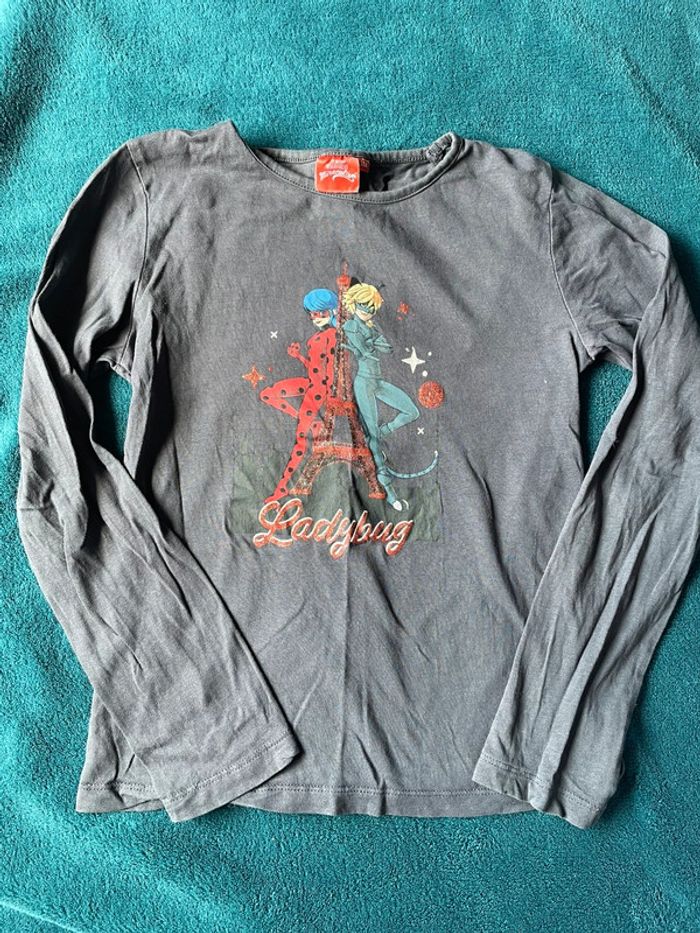 Lot 5 t-shirts fille 10 ans - photo numéro 7