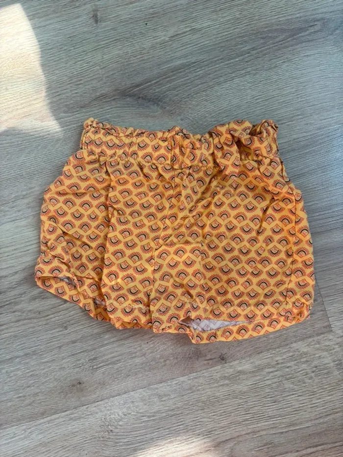 Short d’été orange Gémo
