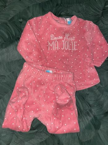 Pyjamas velours 6 mois