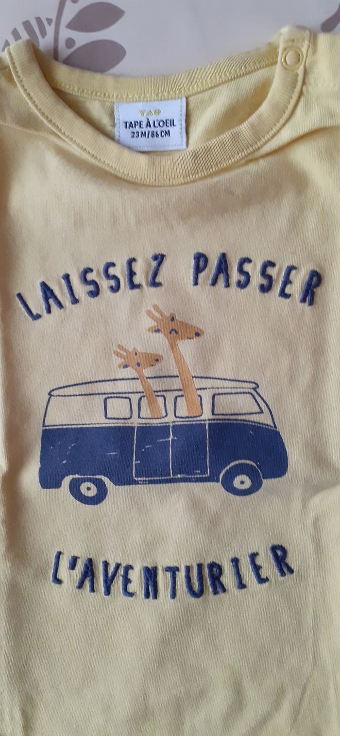 Tee-shirt bébé garçon 2 ans - photo numéro 2