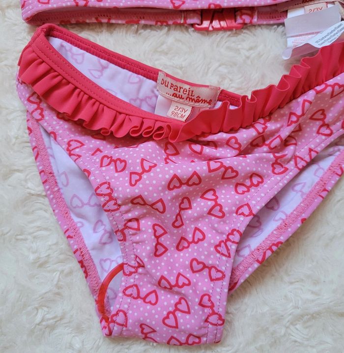 Maillot de bain fille 2 pièces rose - photo numéro 2