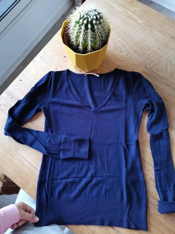 Maille fine bleu marine