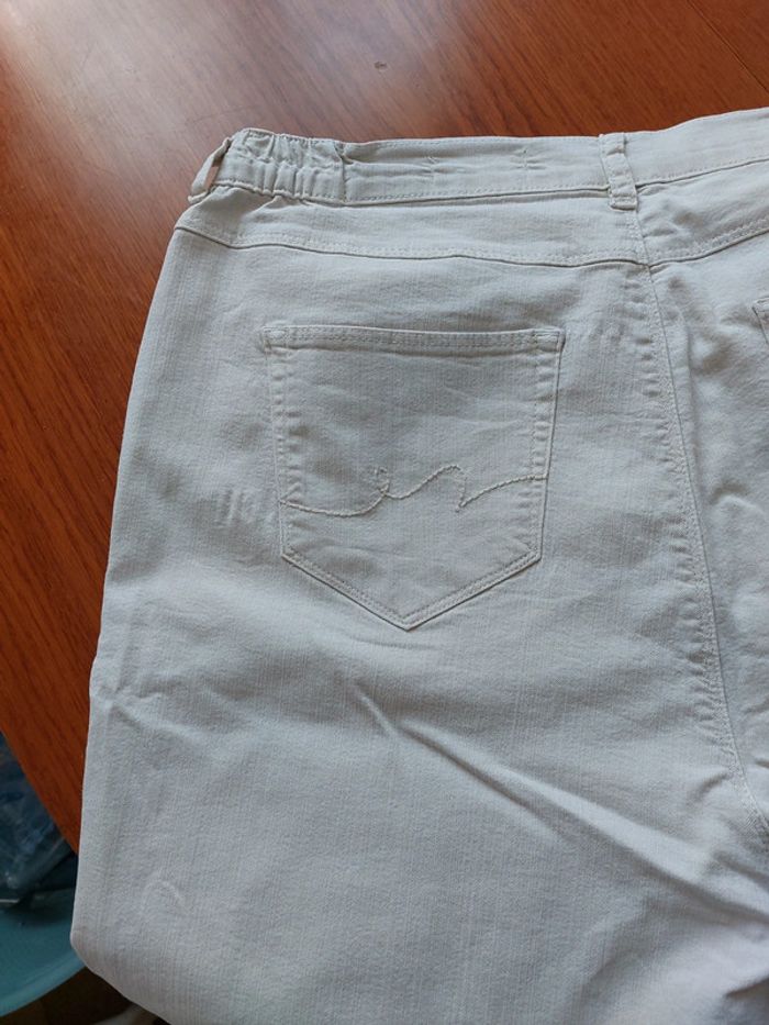 Jeans blanc crème Tissaia Taille 46 - photo numéro 4